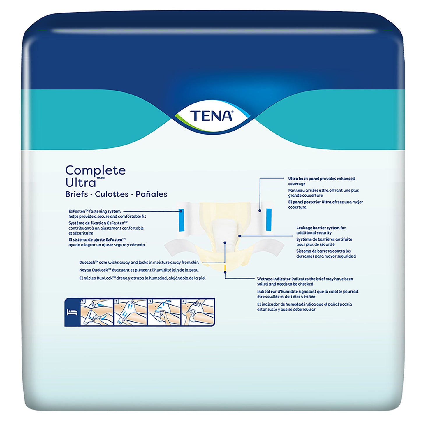 BRIEF, TENA COMPLETE ULTRA DUOLOCK CORE XLG (24/BG)