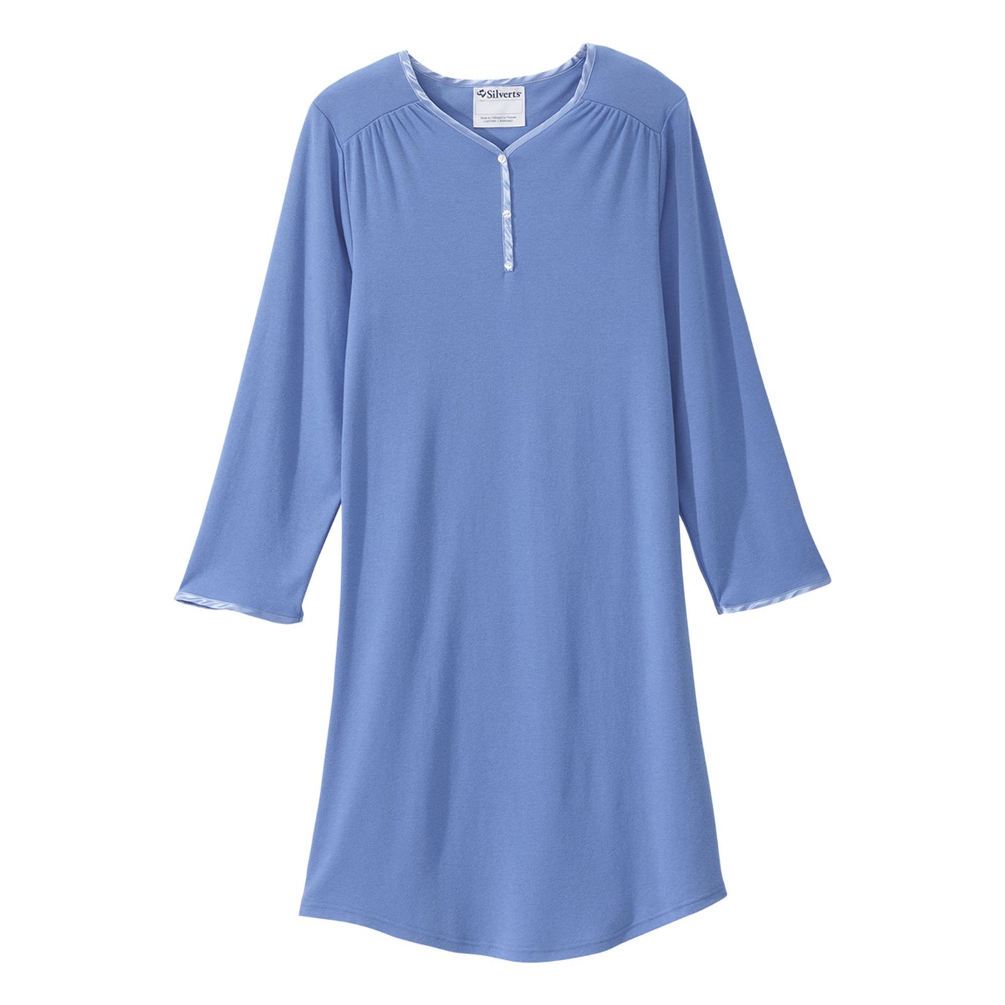 <ul><li>No peeking! This full back coverage nightgown offers complete dignity