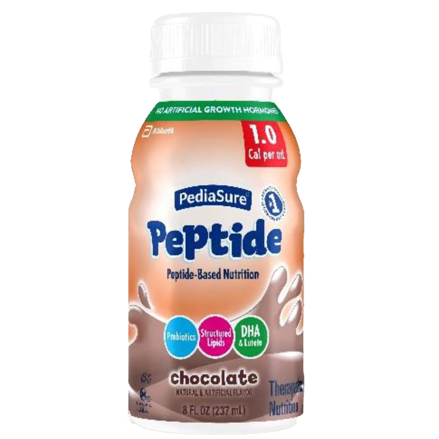 PEDIASURE, PEPTIDE CHOCOLATE 1.0CAL 8OZ (24BT/CS)