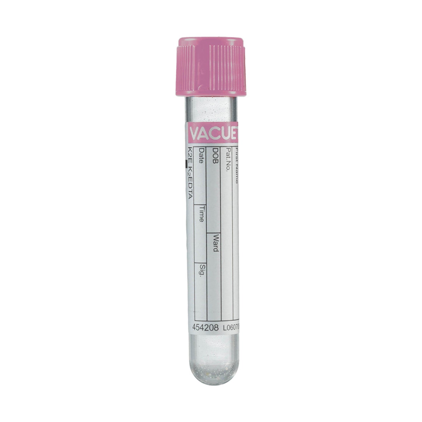 TUBE, BLD COL K2EDTA PNK/BLK 4ML PET VACUETTE (50/BX 24BX/CS