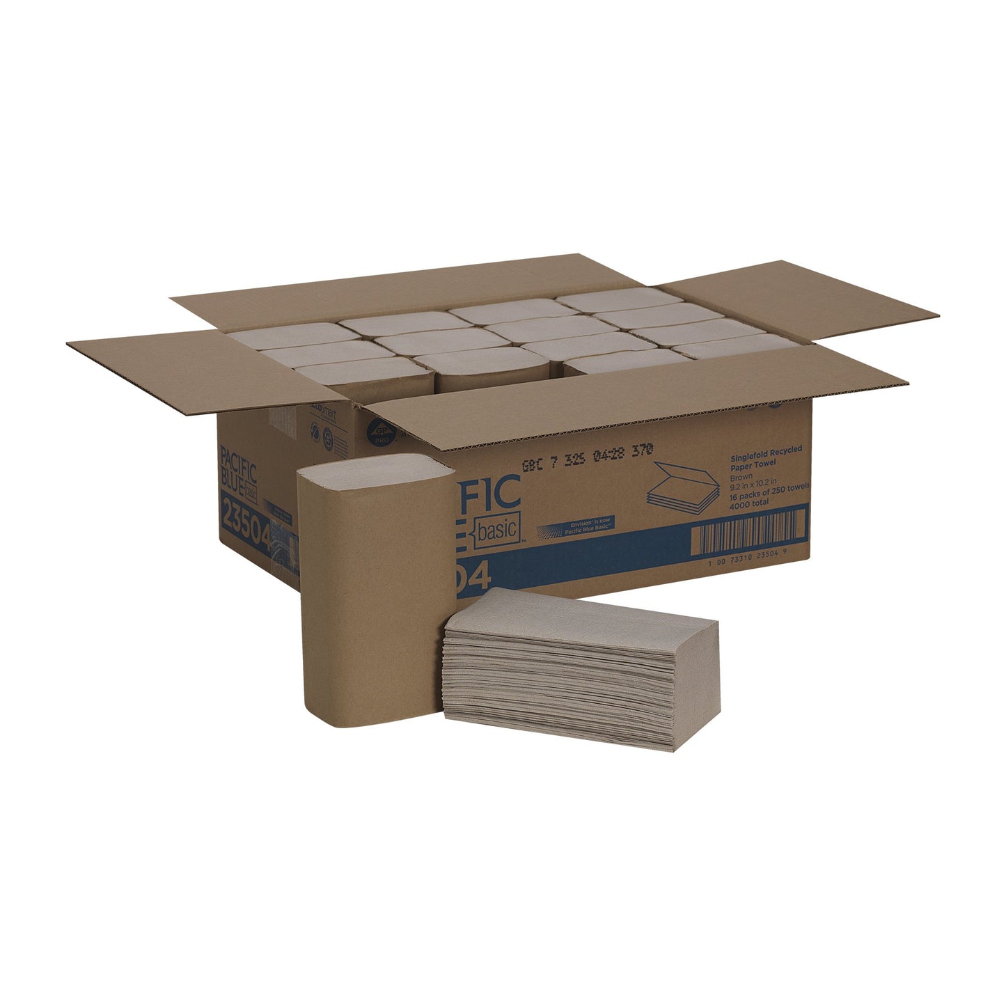 TOWEL, PAPER SNGL-FOLD BRN