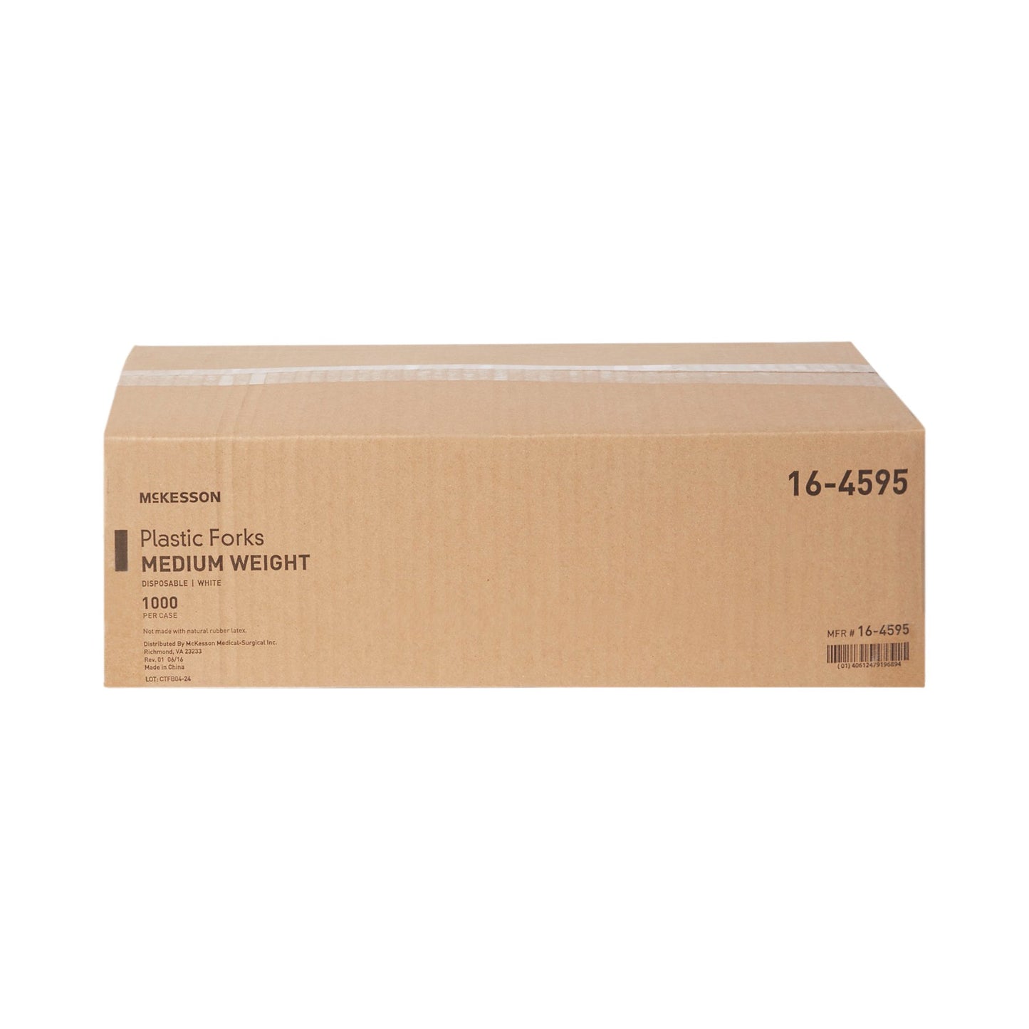 FORK, PLASTIC MED WGHT WHT 5 3/4" (1000/CS)