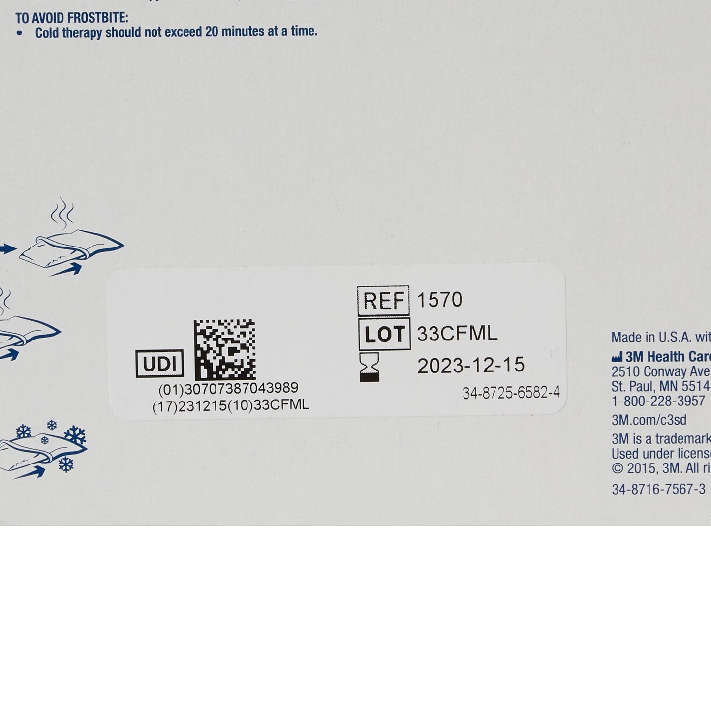 PACK, COLD/HOT 4"X10" (2BG/BX)3M