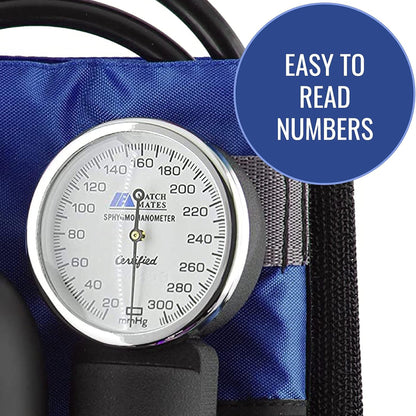 SPHYG, ANEROID MATCH MATE W/STETHOSCOPE BLU