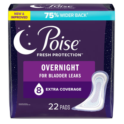 PAD, POISE X-COVERAGE FRESH PROTECTION LNG (22/PK 2PK/CS)
