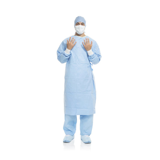 GOWN, SURG AERO PERFORMANCE SM/MED BLUE (34/CS)