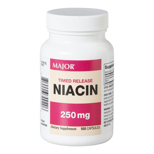 NIACIN TR, CAP 250MG (100/BT)