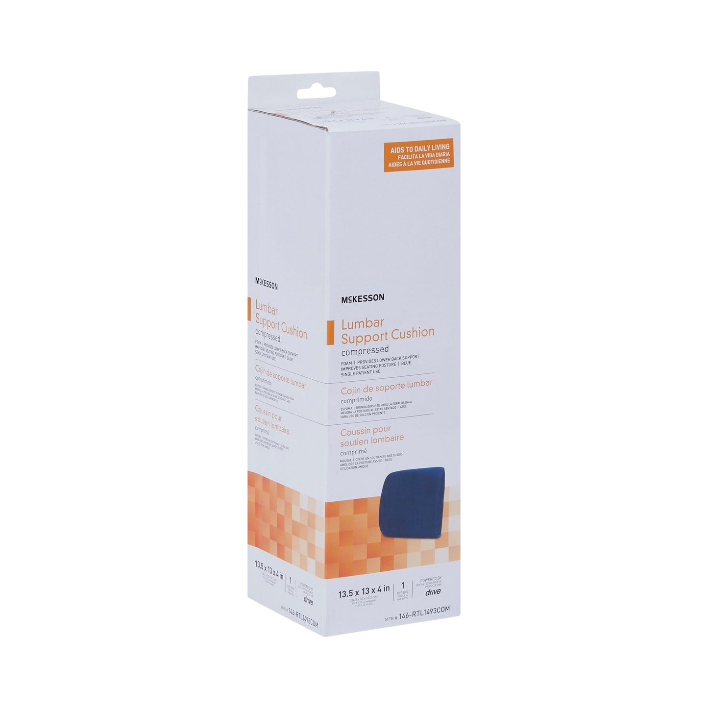 CUSHION, LUMBAR COMPRESSED (4/CS)