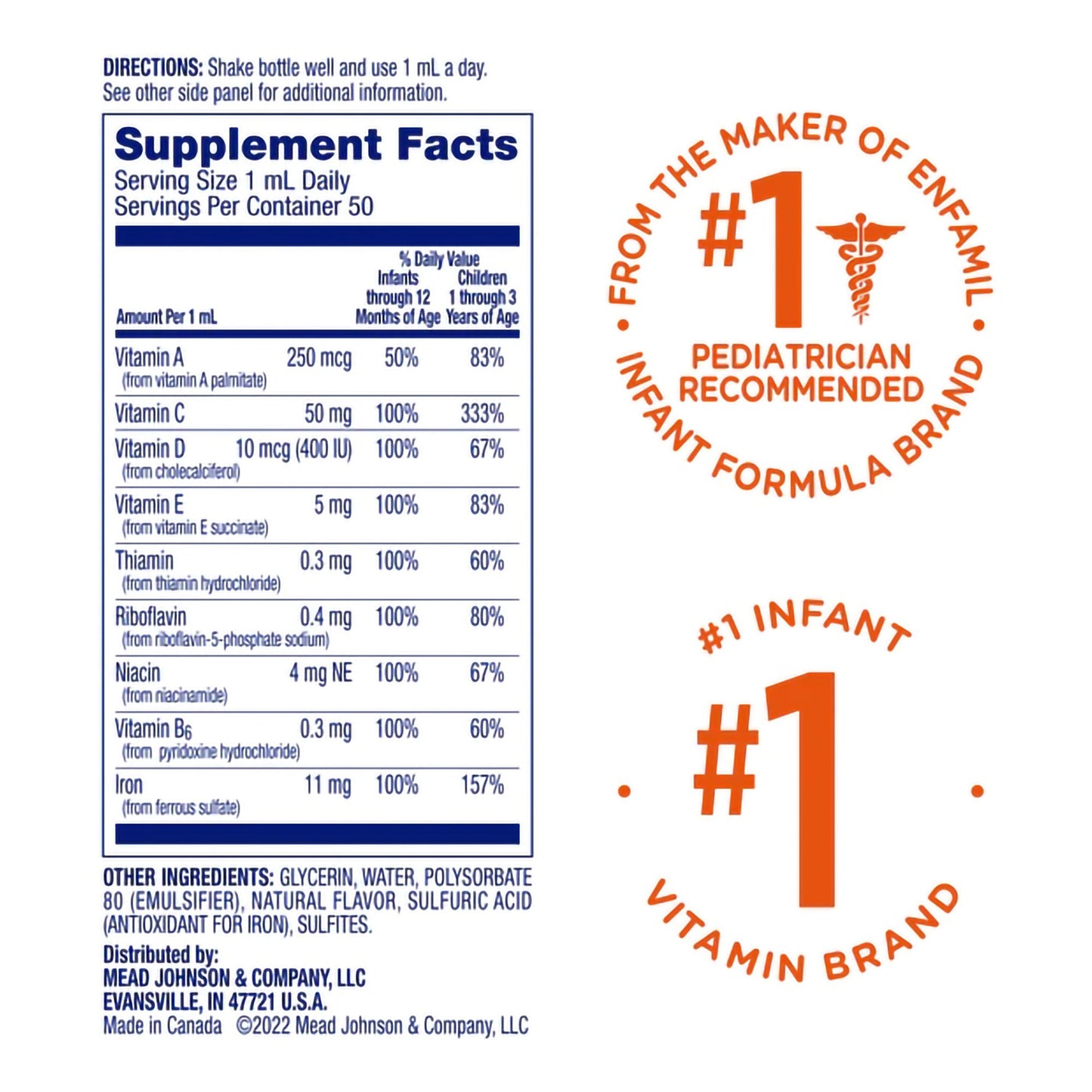 POLY-VI-SOL+IRON, DRP 50ML 1.67OZ
