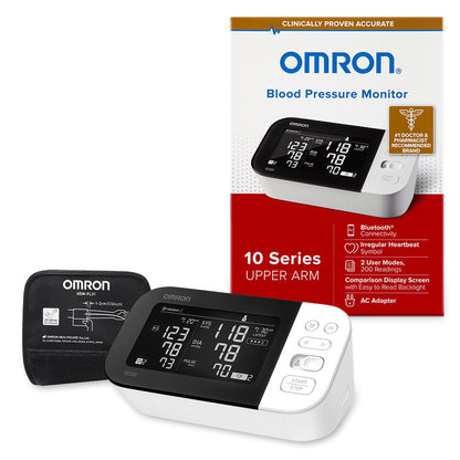 BP MONITOR, UPPER ARM 10 SERIES W/BLUETOOTH EASY COMFIT CUFF