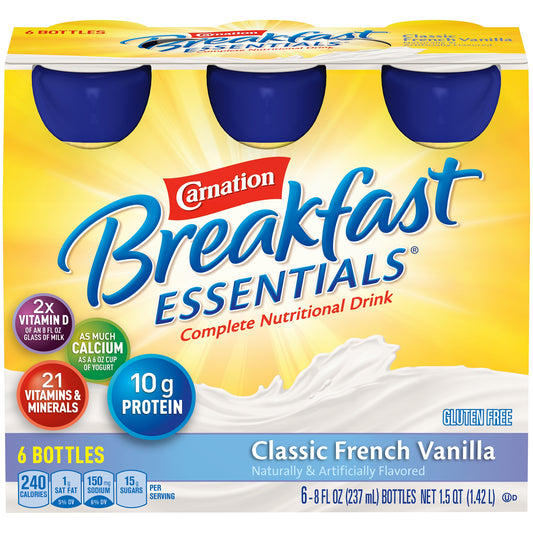 CARNATION INST BRKFST, ESSN LSRTD 8OZ BT F VAN (6/PK 4PK/CS)