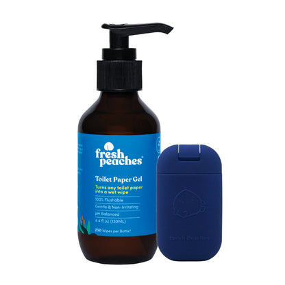 GEL, TOILET PAPER PUMP & POCKET BOTTLE BLU 130ML/20ML (45/CS