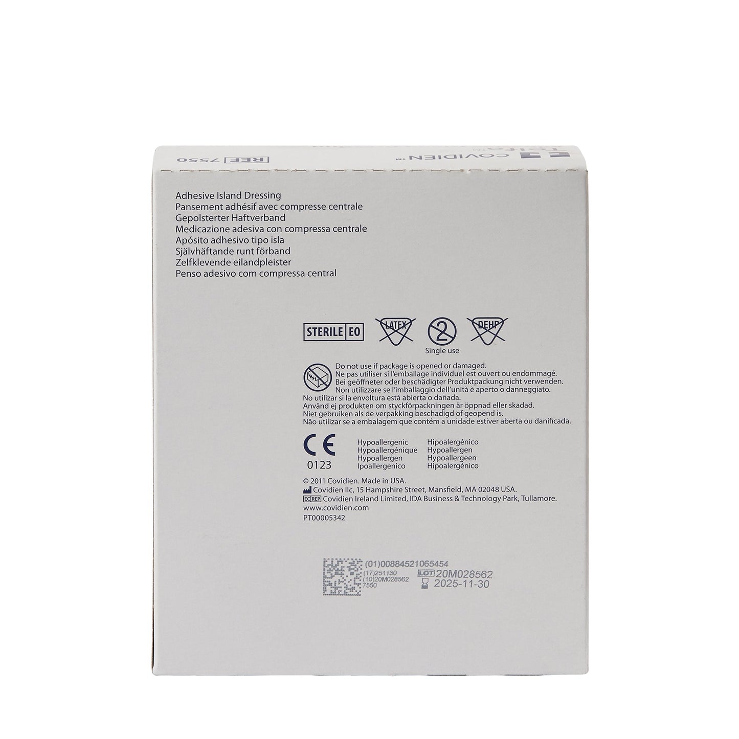 DRESSING, TELFA ISLAND 4"X4" (25/BX 8BX/CS) KENDAL