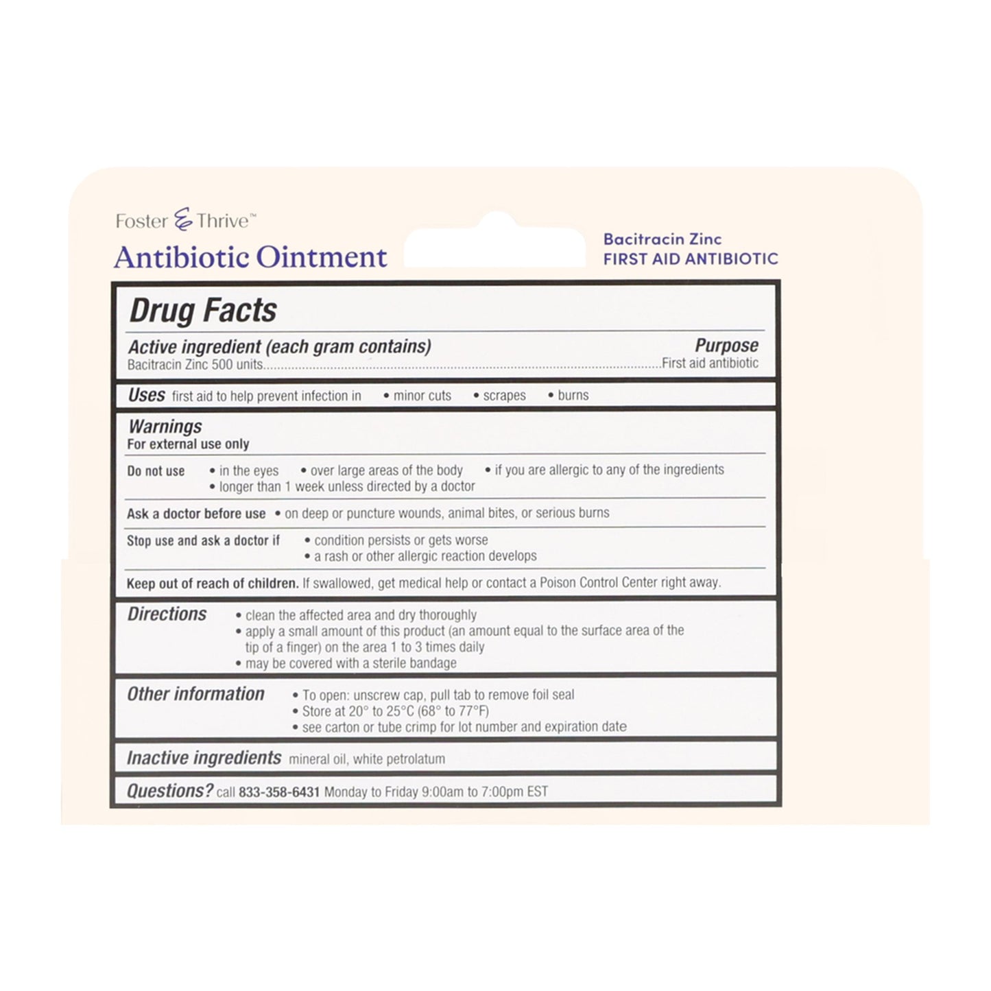 BACITRACIN, OINT FT 1OZ