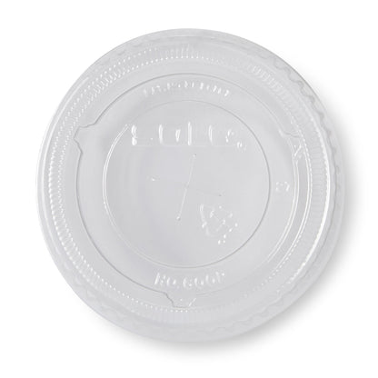 LID, CUP PET FLAT W/STRW SLOT 9OZ (100/SL 25SL/CS)