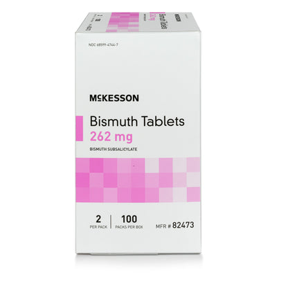 BISMUTH, TAB 262MG 100X2 (100/BX 12 BX/CS)