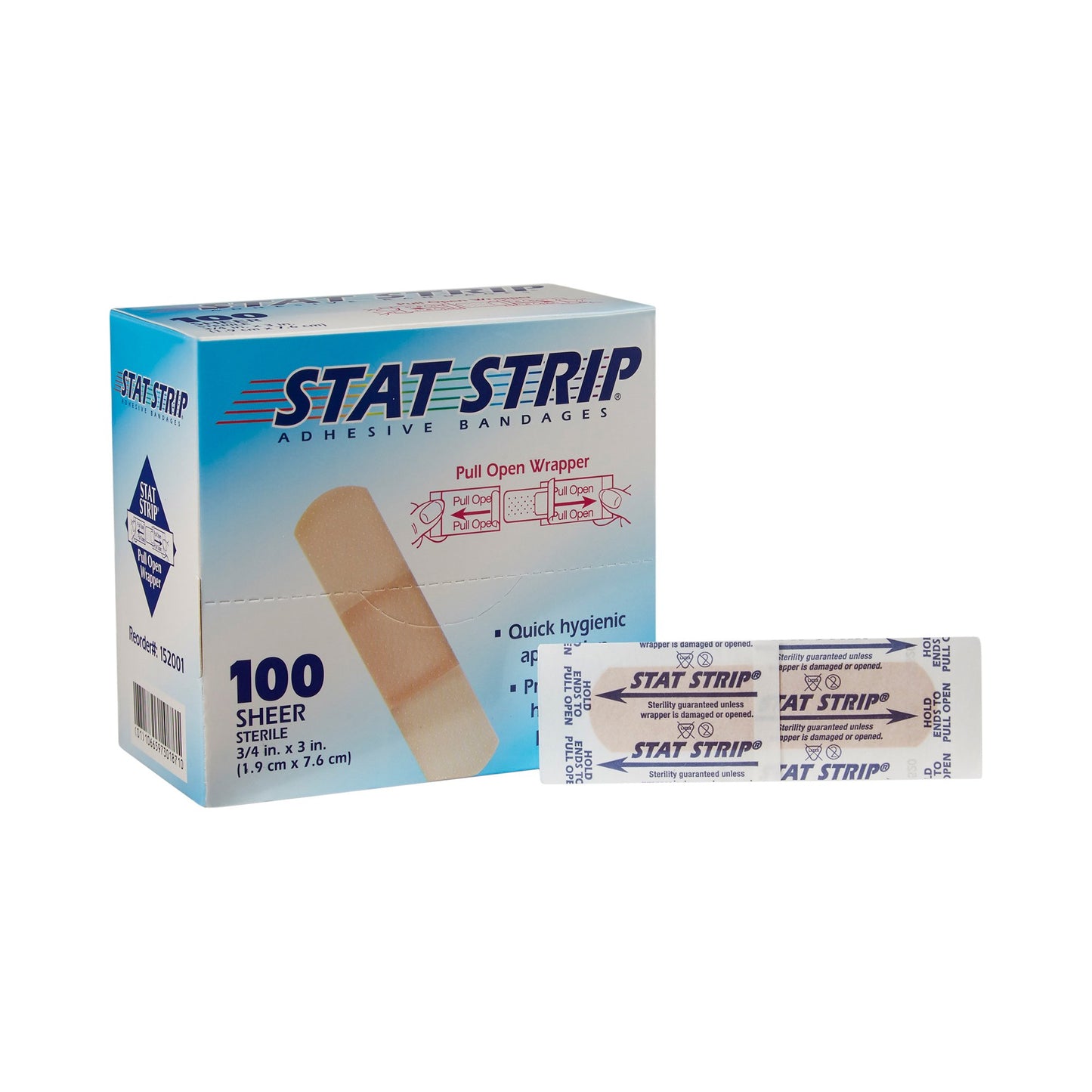 BANDAGE, ADHSV ZIP STRIP (100/BX) DERSCI