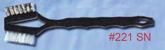 BRUSH, DBL SIDED NYLON 3X7