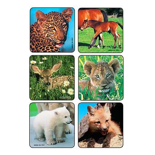 STICKER, BABY ANIMALS (90/PK)