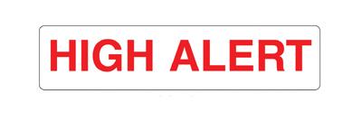 LABEL, HIGH ALERT (1000/PK)