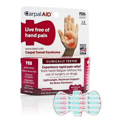 PATCH, HAND CARPAL AID PATCH LG (20/PK 48PK/CS)