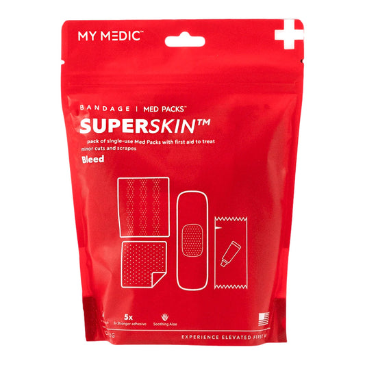 FIRST AID PACK, SUPERSKIN MED BANDAGE 12PK