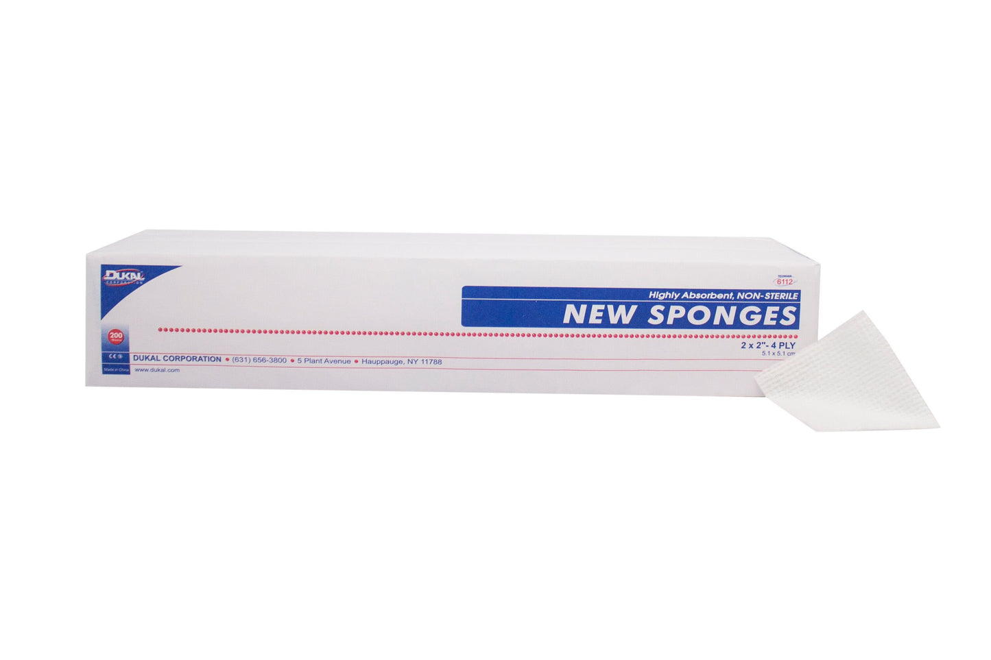 SPONGE, GAUZE 4PLY 2X2 (200/BG40BG/CS)