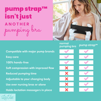 BRA, MATERNITY PUMP STRAP HANDS FREE BLK (10/BX 4BX/CS)
