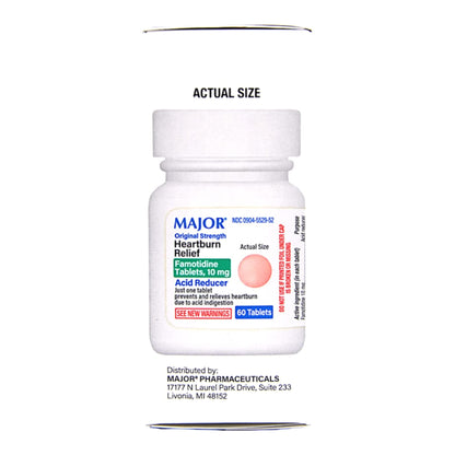HEARTBURN RELIEF, TAB 10MG (60/BX)