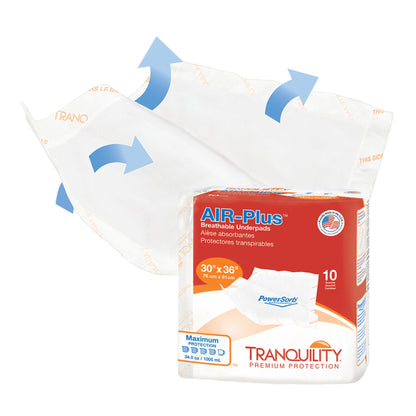 UNDERPAD, INCONT TRANQUILITY AIR + 30X36" (10/BG 4BG/C