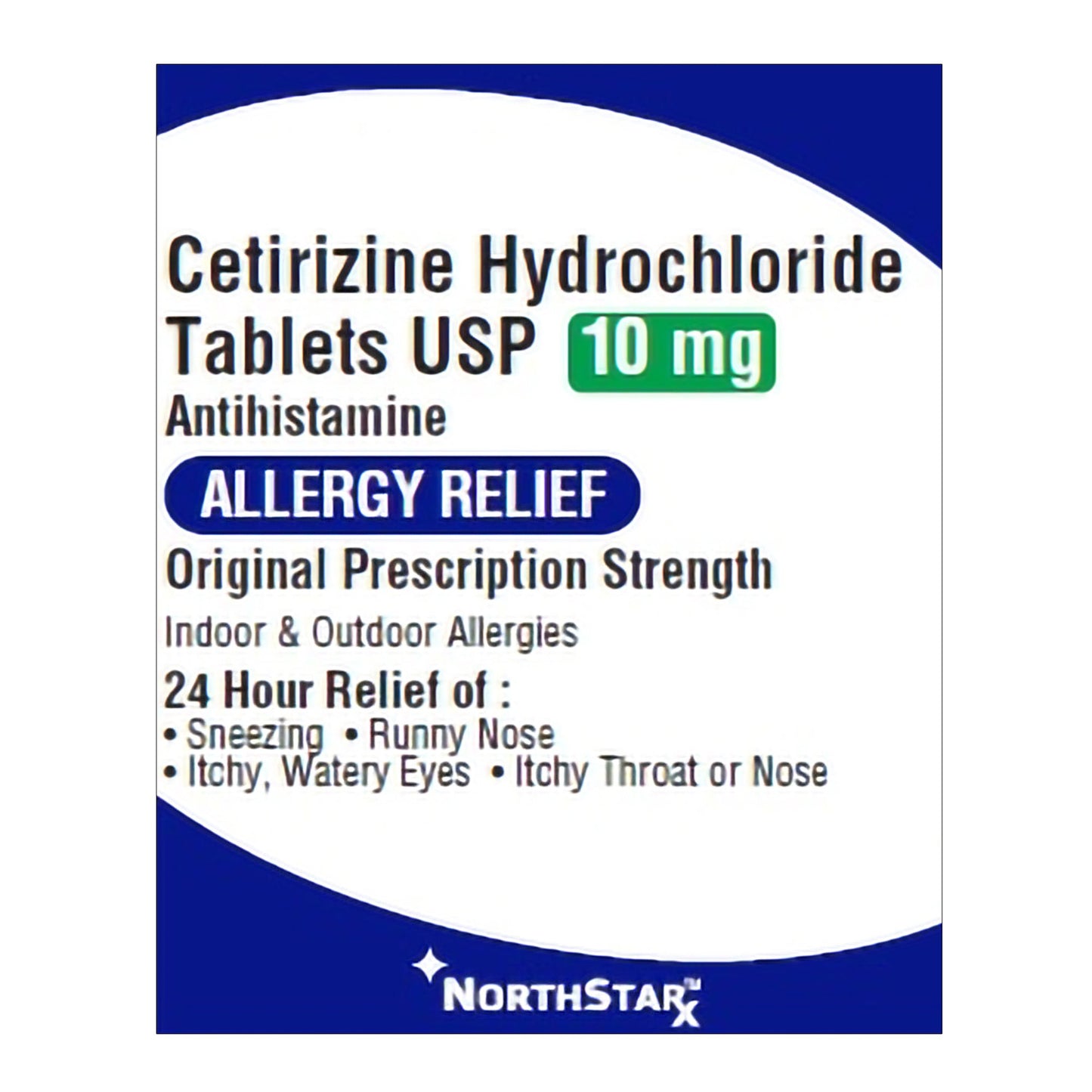 CETIRIZINE HCL, TAB 10MG (30/BT)