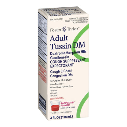TUSSIN DM, LIQ FT SM ADLT 50-5MG/5ML 4OZ