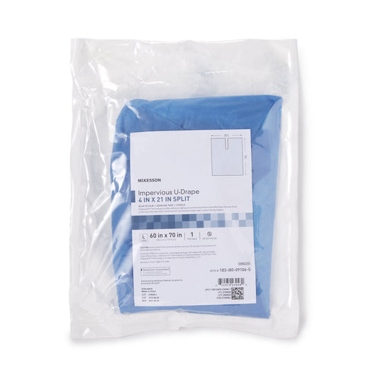 DRAPE, SURGICAL ORTHO IMPERVIOUS W/SPLIT LG 60"X70" (30/CS)