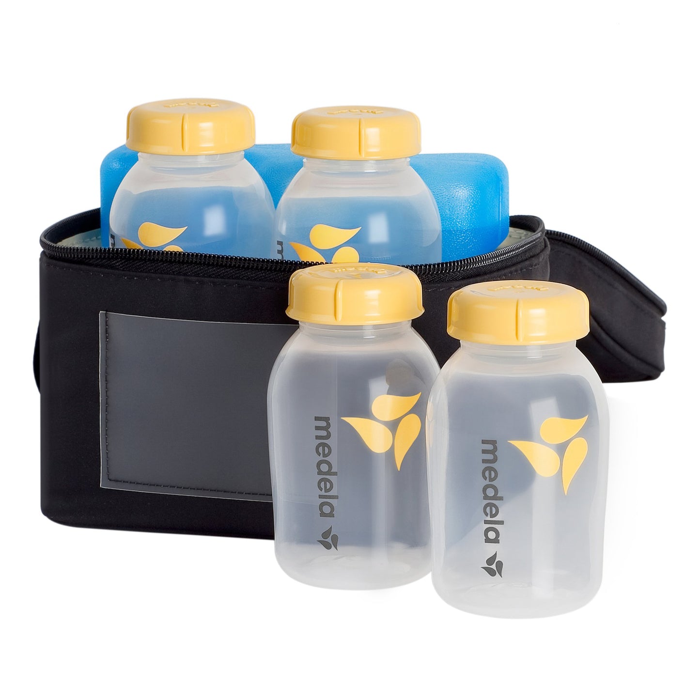 COOLER SET, BREAST MILK MEDELAW/4BOTTLES W/LIDS/ICE PACK