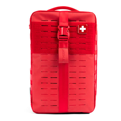 FIRST AID KIT, EMERGENCY BACKPACK RED