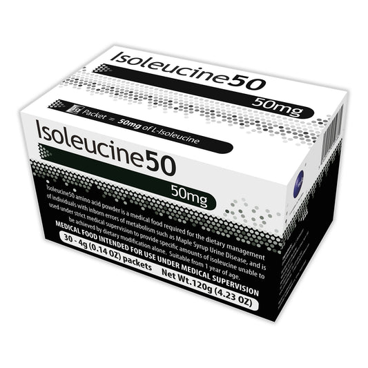 AA ISOLEUCINE, 50MG SUPPLEMENT4GM (30/BX)