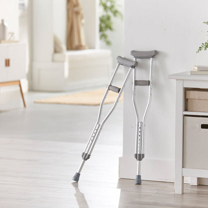 CRUTCH, ALUM PUSH BUTTON ADJ CHLD 175LBS (PR)