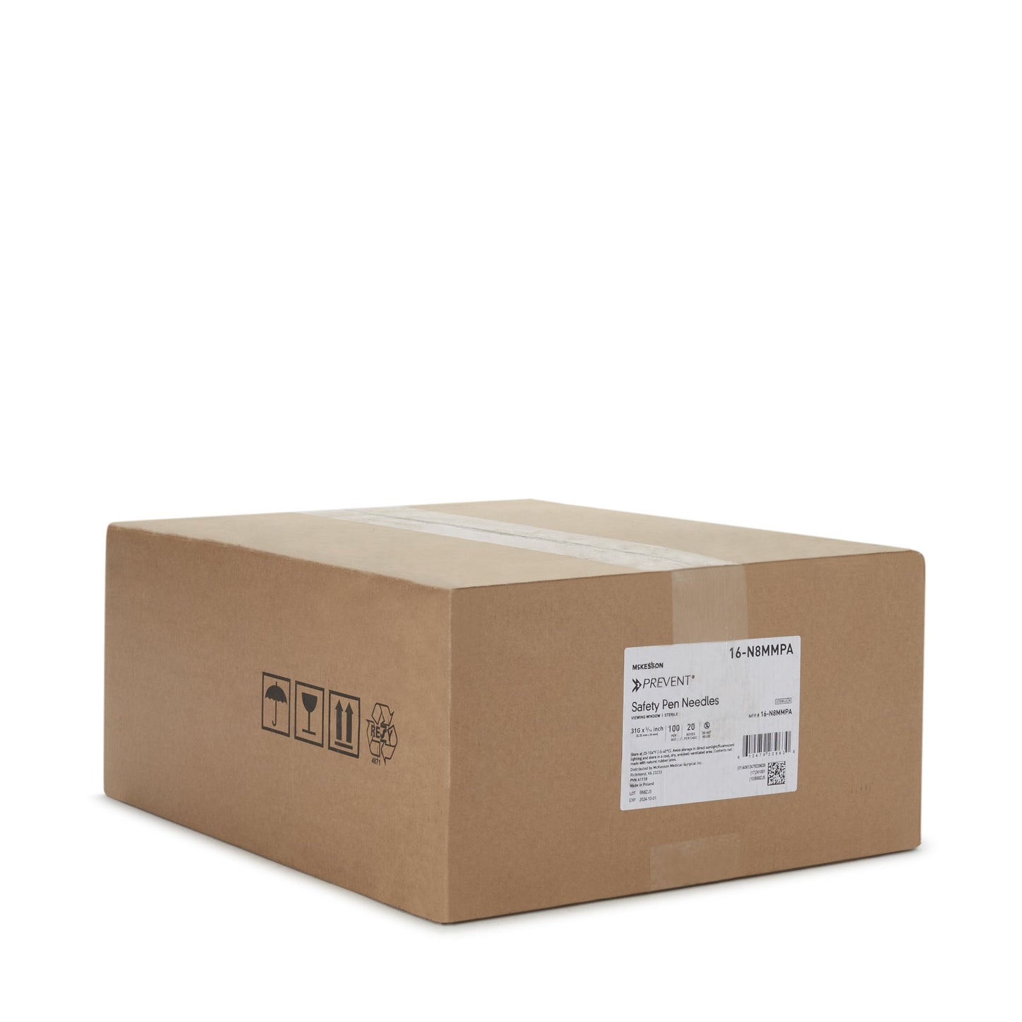 NEEDLE, SAFETY PEN 31GX8MM (100EA/BX 20BX/CS)