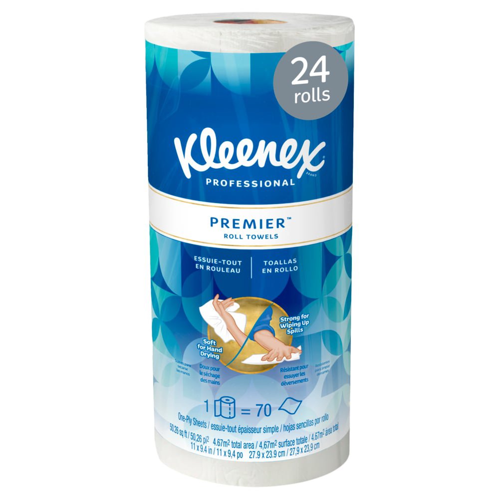 TOWEL, PAPER KLEENEX PREMIER WHT (24RL/CS) KIMCON