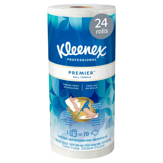 TOWEL, PAPER KLEENEX PREMIER WHT (24RL/CS) KIMCON