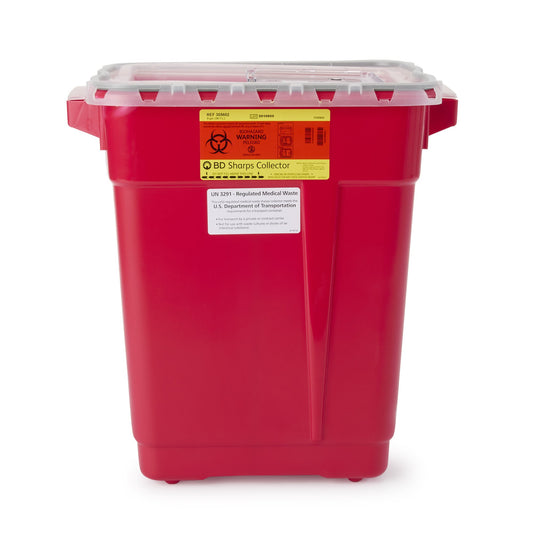 CONTAINER, SHARPS RED/CLR 9GL (8/CS)