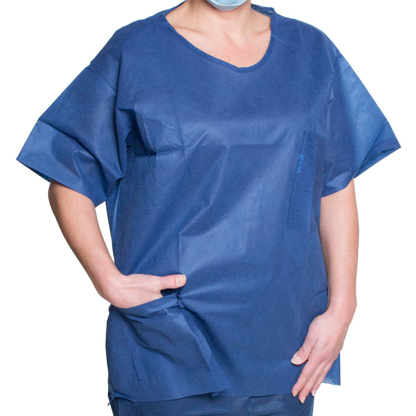 SHIRT, SCRUB DISP DK BLU SM (10/BG 5/BG/CS)