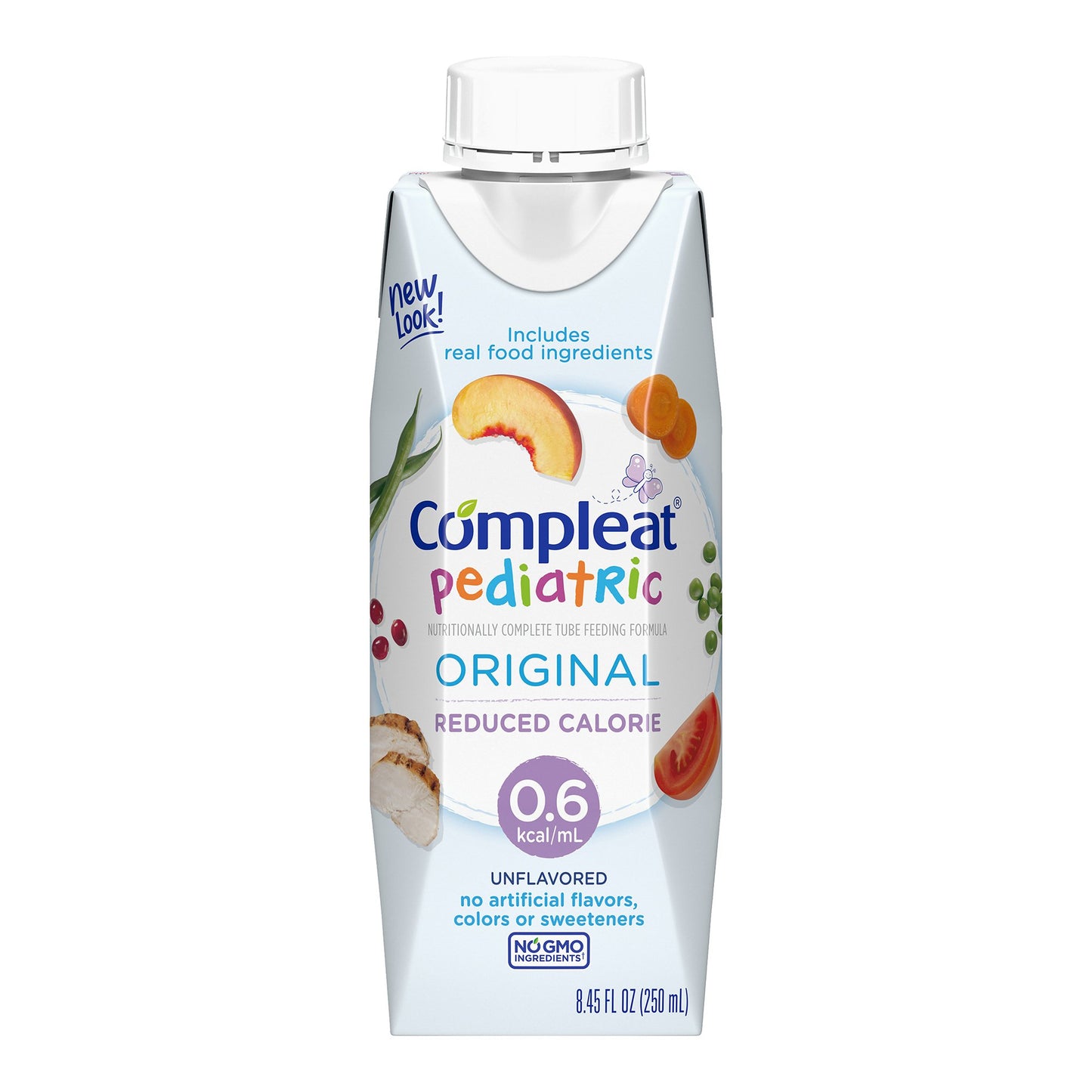 COMPLEAT, PEDIATRIC LO CAL UNFLAV 250ML (24/CS)