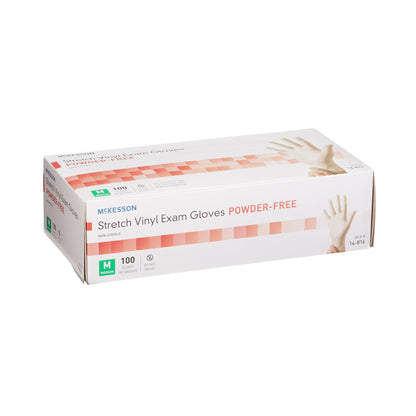 GLOVE, EXAM VNYLSTRCH MED N/S (100/BX 10BX/CS)