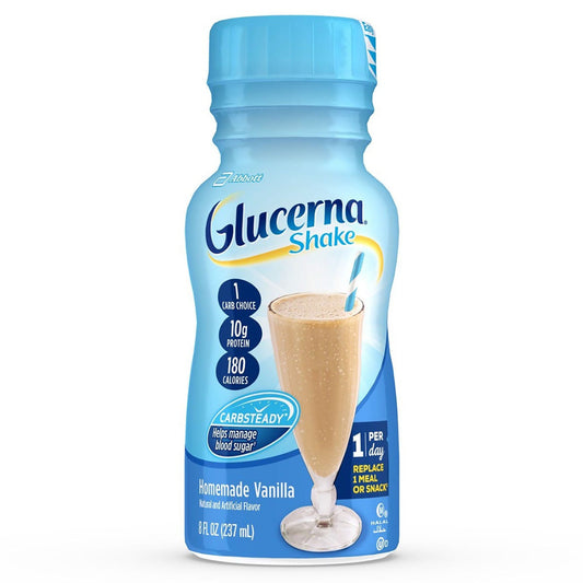 GLUCERNA SHAKE, RTD HOMEMADE VAN 8OZ BTL (24/CS)