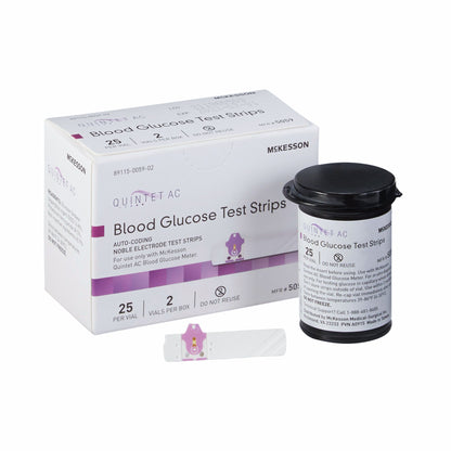 TEST STRIP, BLD GLUCOSE QUINTET AC (50/BX 20BX/CS)