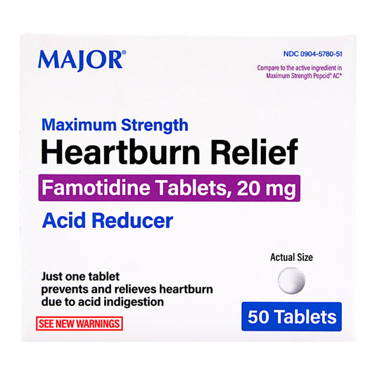 HEARTBURN RELIEF, TAB 20MG (50/BT)