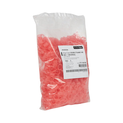 CAP, SNAP UNIV POLY RED (1000/BG)