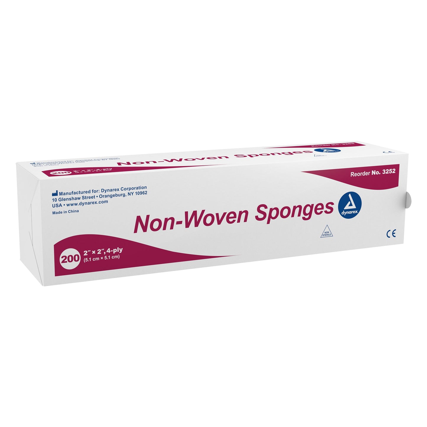 SPONGE, 2X2 4PLY NON-WOVEN N/S(200/BX20BX/CS)