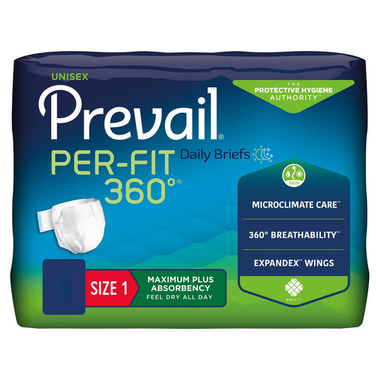 BRIEF, INCONT PREVAIL PREFIT 360 SZ1/M (20/PK 4PK/CS)